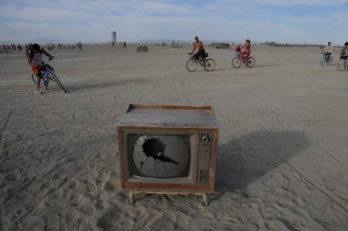No time for TV at Burning Man